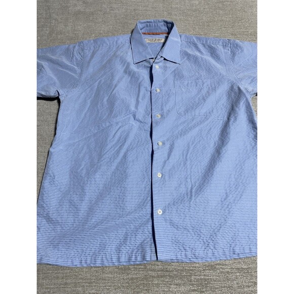 Island Republic Men’s Shirt XL Blue Button Down Short Sleeves - Picture 1 of 11